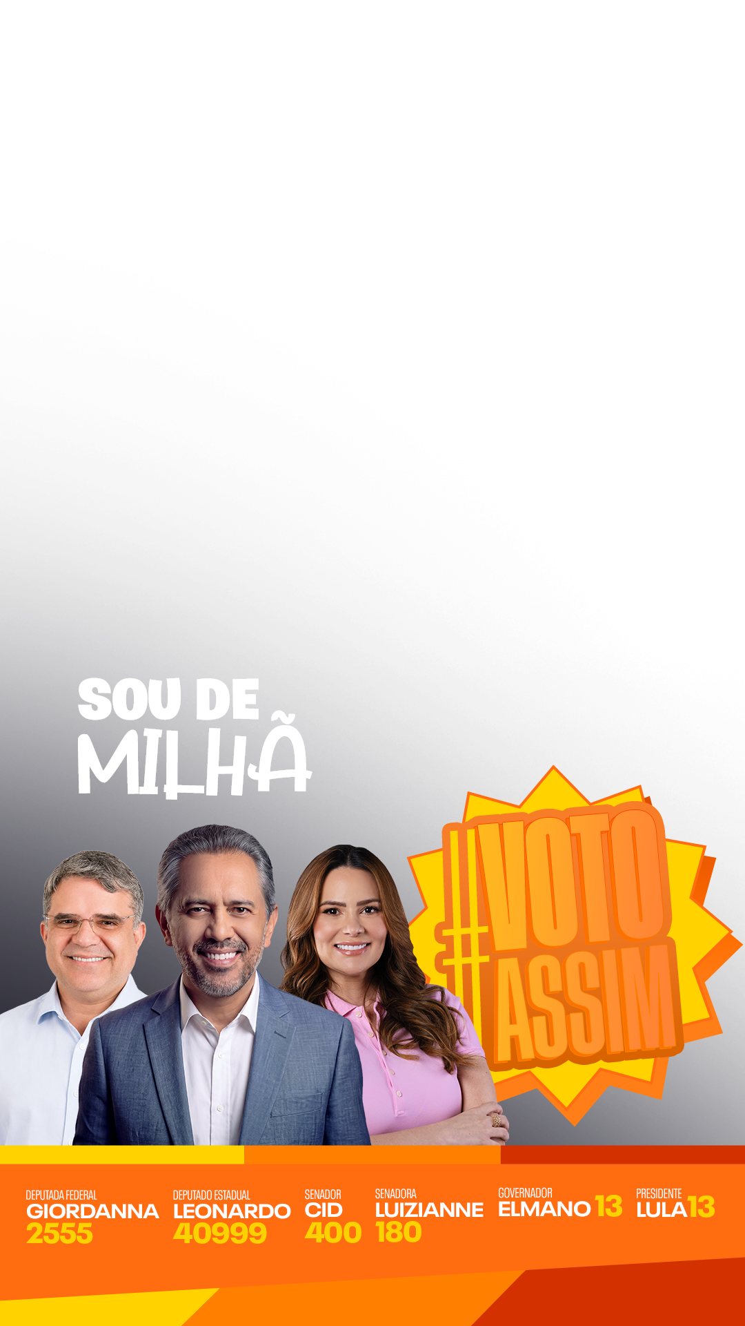 De MILHÃ... VOTO ASSIM!